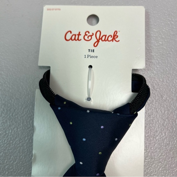 Cat & Jack Boys Blue Polka Dot Tie Size S/M - Picture 4 of 9